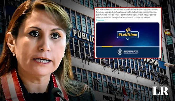 Fiscalía inicia investigación contra Patricia Benavides por