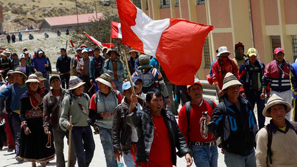 Inician juicio contra veinte comuneros por protestas contra Las Bambas