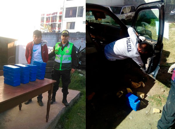 Camioneta llevaba más de 25 kilos de alcaloide de cocaína hacía Cusco 