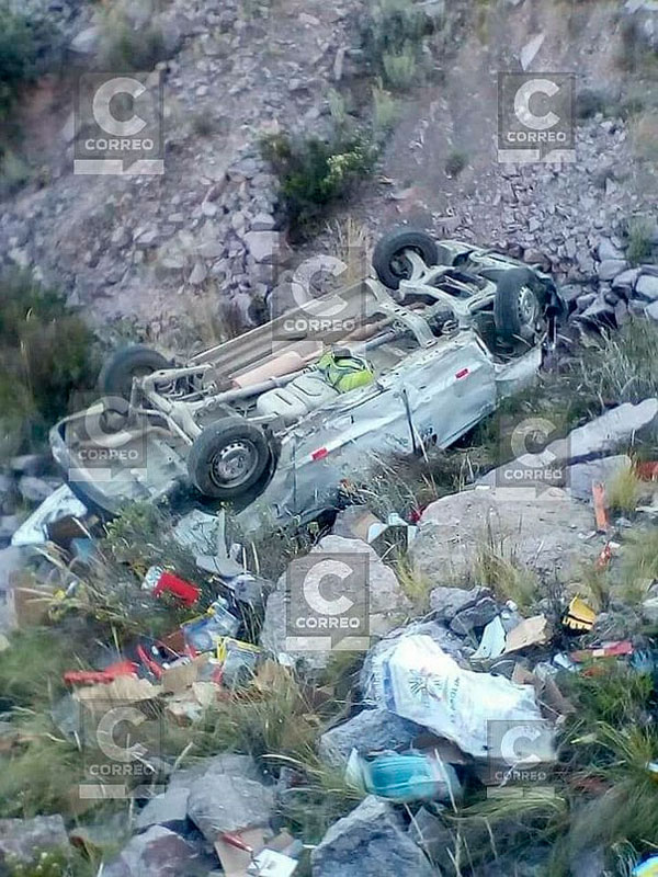 Ayacucho: Despiste de miniván deja tres muertos y nadie los identifica