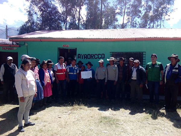 JASS Ayaorcco: aprueban cuota familiar por servicio de agua