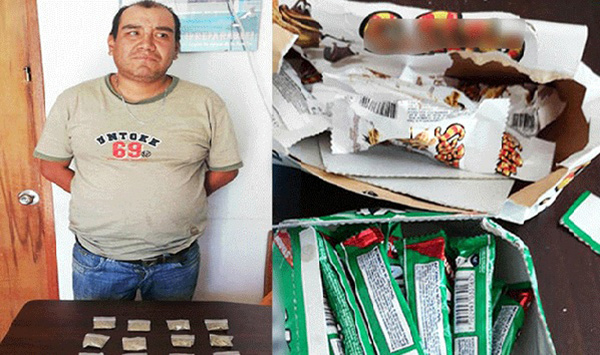 Arequipa: Hombre vendía marihuana dentro de bolsitas de chicles y chocolates