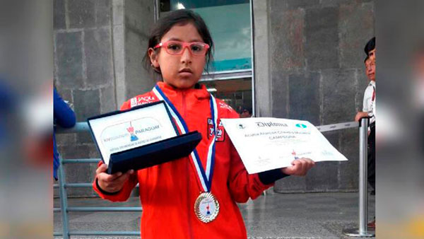 Cusco: Niña se corona como campeona nacional de ajedrez