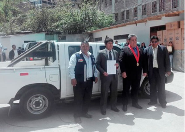 DISA Chanka gestiona donaciÃ³n de camioneta del Ministerio PÃºblico