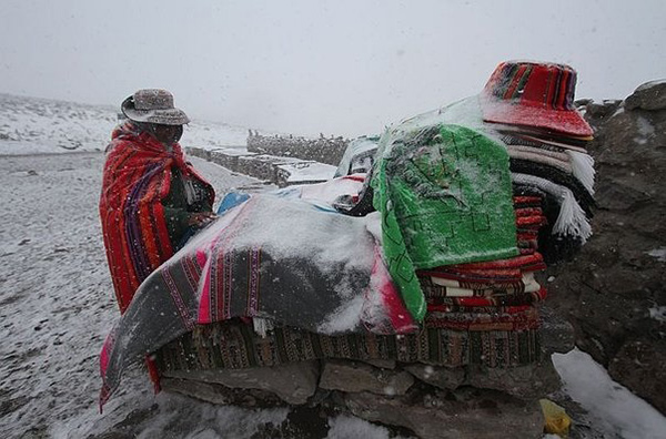 Arequipa: fuertes vientos en la costa y lluvias con nevadas en la sierra