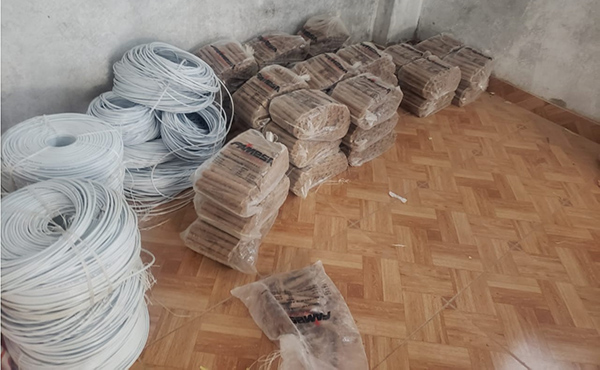 Más de 3 mil cartuchos de dinamita incautados en vivienda de Chapimarca