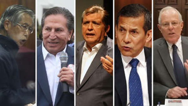 Los cinco expresidentes en manos de la justicia por casos de corrupción