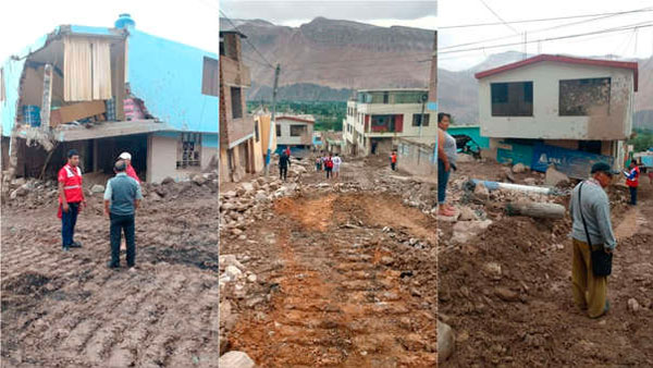 Arequipa: Al menos 70 viviendas fueron dañadas en Aplao por los huaicos