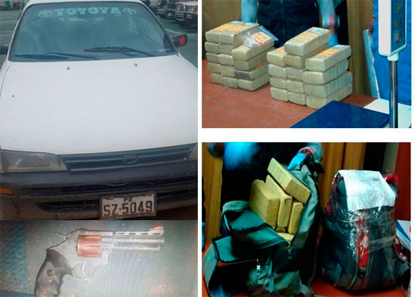 La policía nacional del distrito de Ongoy - Chincheros, decomisa 27.486kg de alcaloide de cocaína en operativo policial.
