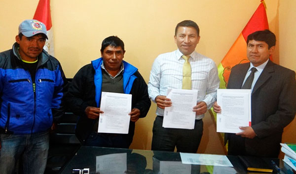 DISA Chanka y Municipio de san Antonio de Cachi firman convenio de cooperación inter institucional.