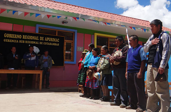 Gobernador Regional inauguró nueva infraestructura Educativa  en Cotabambas