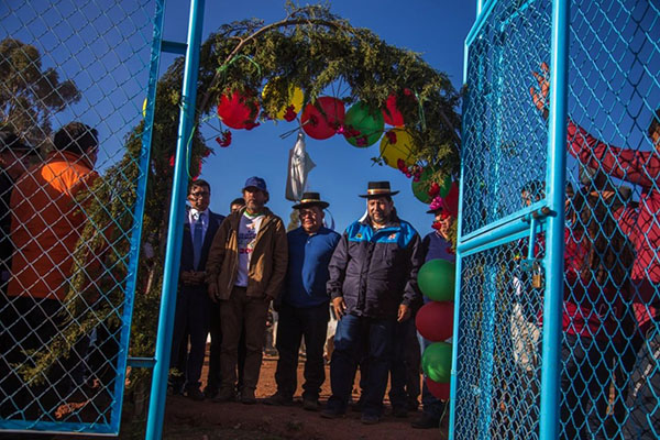Inauguran sistema de riego por aspersiÃ³n en Toracca, en el distrito de Turpo.