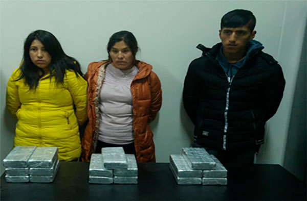 Chincheros: La Policía Nacional captura y detiene a tres sujetos, implicados en tráfico ilícito de drogas.