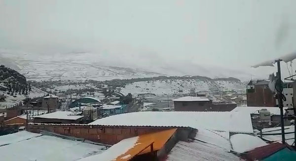 Intensas nevadas y lluvias se registran en partes altas de Apurímac 