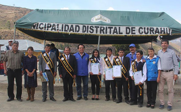 Municipalidad de Abancay proclamo a nuevas autoridades del centro Poblado Luis de la Puente Uceda.