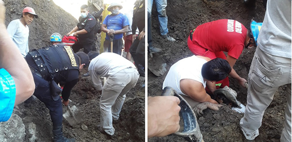 Abancay: derrumbe sepulta a dos obreros en Marcahuasi 