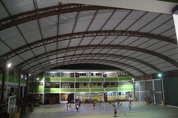 Municipio  de Abancay entregara nuevo techo de la losa multideportiva de la I.E. Aurora Ines Tejada