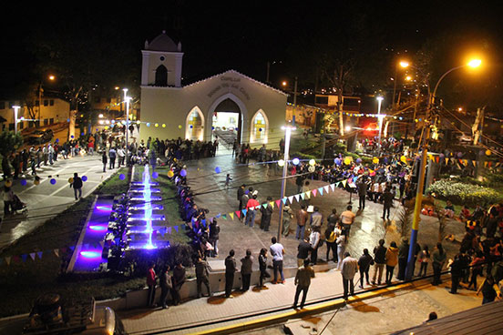 Hermoso parque SeÃ±or de la Caida Fue inaugurada por El Alcalde de Abancay.