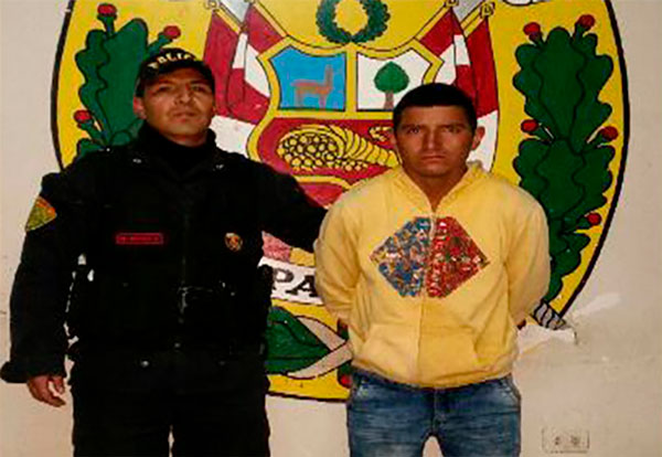 Capturan a presunto violador en Andahuaylas.