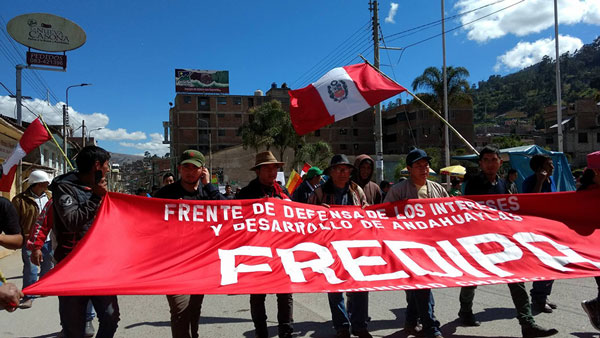 Andahuaylas: Iniciaron exitosamente primer día de paro en contra de la corrupción.