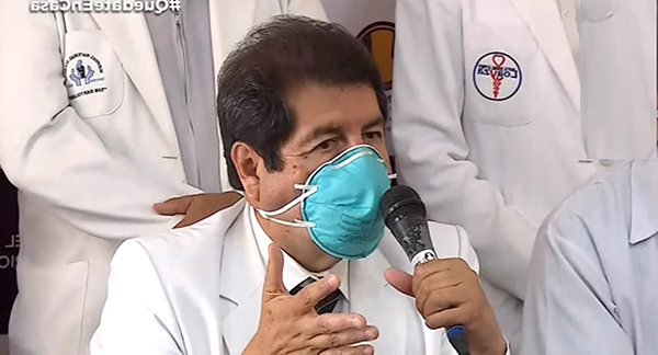 10 médicos infectados en Perú con COVID 19 y 80 son sospechosos de tener el virus
