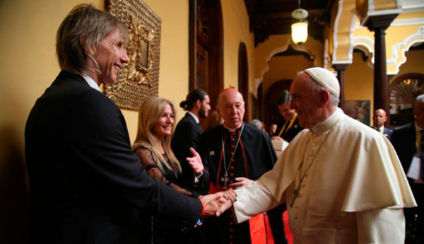 Ricardo Gareca tuvo un encuentro especial con el Papa Francisco