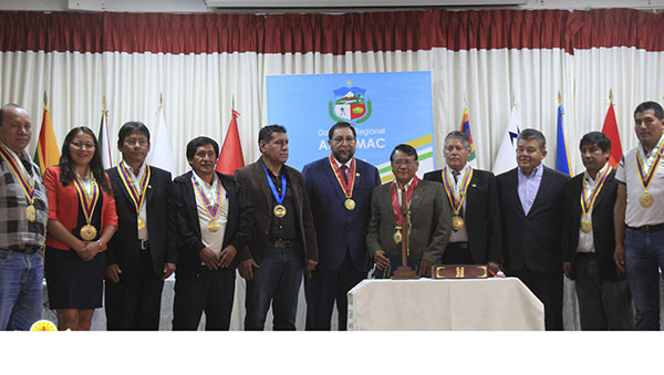 Alcalde Provincial de Abancay CPC Guido Chahuaylla Maldonado participó en la ceremonia de juramentación del nuevo Consejero Delegado