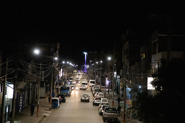 Andahuaylas: Inauguran nuevo Alumbrado pÃºblico de Andahuaylas.
