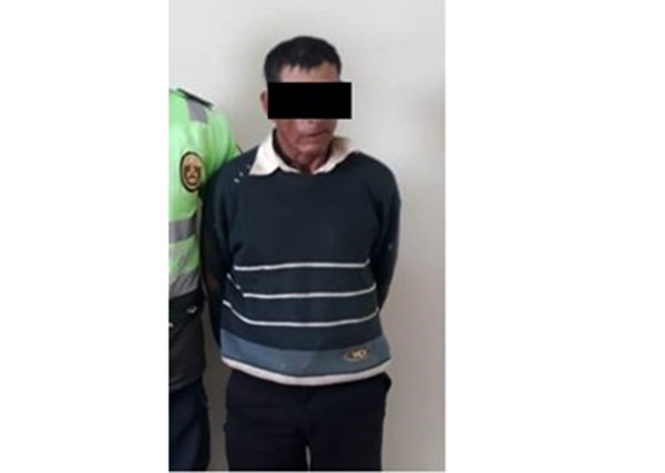 Policía  Nacional  captura a  presunto implicado en el delito contra la libertad sexual en agravio de su menor hijastra. 