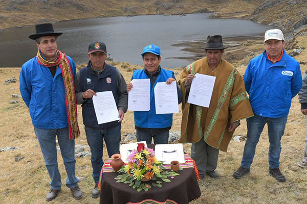 Se firmó primer contrato de conservación para la seguridad hídrica en Abancay