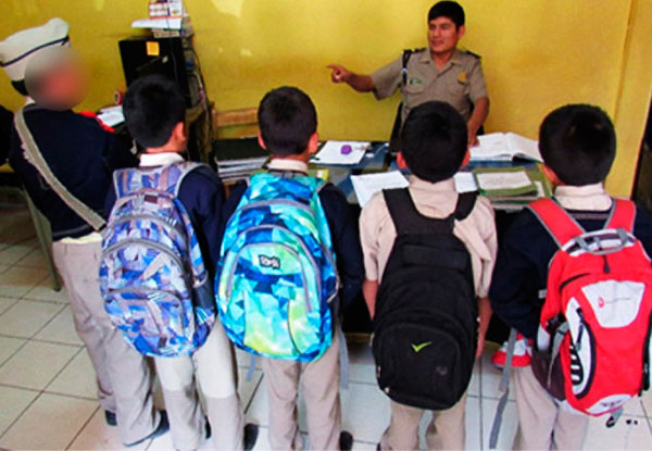 Andahuaylas: 27 niÃ±os fueron conducidos a la comisaria de cabinas de internet