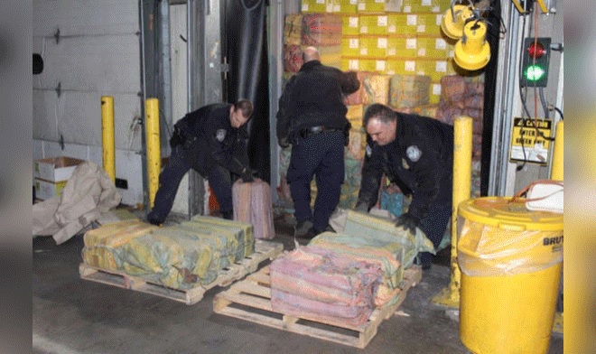 Incautan 1, 450 kilos de cocaína en Nueva York, el mayor cargamento en 25 años