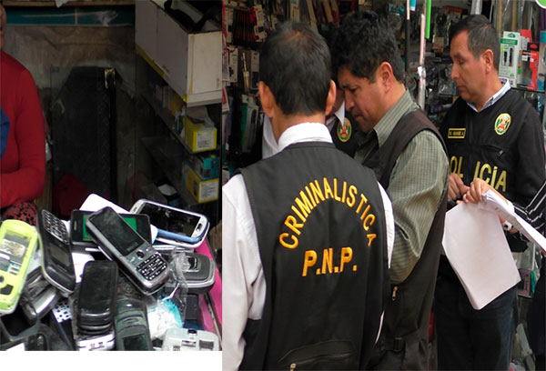 En Abancay intensifican operativos destinados a erradicar la venta de equipos celulares de procedencia ilegal.