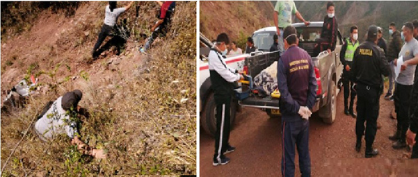  Dos muertos deja caída de automóvil a profundo abismo en Ocobamba 