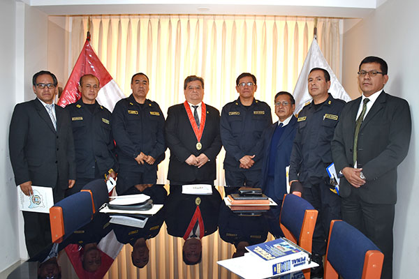 Fiscales de Abancay se reúne con jefe de la VII Macro Región Policial de Cusco y Apurímac.