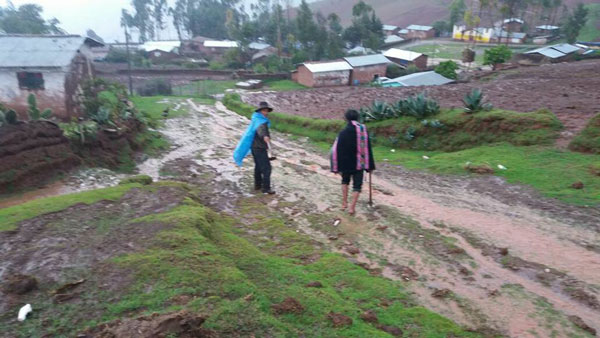 DespuÃ©s de varios dÃ­as reportan 11 viviendas colapsadas por lluvias en Andarapa