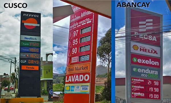 Indignados por diferencia de precios del combustible en Cusco y Abancay