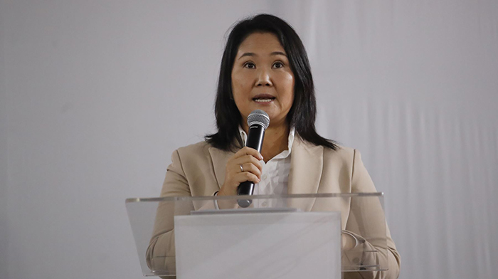 Keiko Fujimori afirma que reconocerá resultados electorales