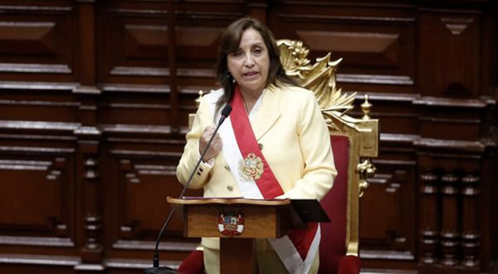 Abogada Dina Boluarte Zegarra precandidata a primera vicepresidencia por el partido Perú Libre  