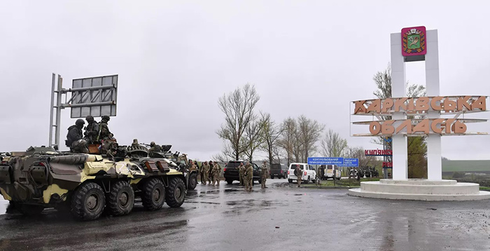 Gran cantidad de equipos militares estadounidenses y europeos destruidos en la región de Járkov