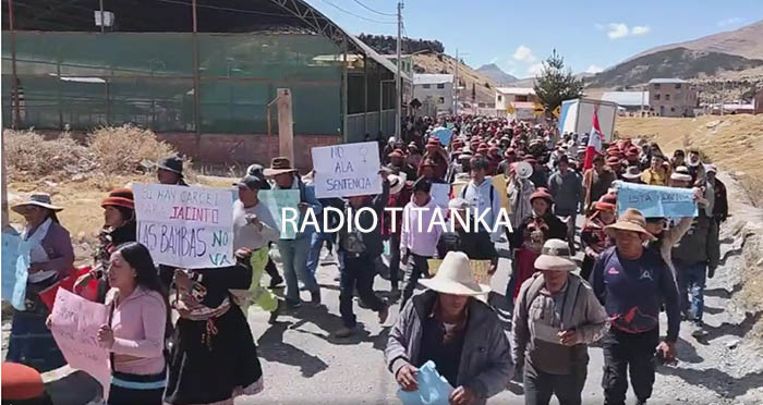 PoblaciÃ³n exige amnistÃ­a polÃ­tica a exdirigentes sentenciados por conflicto con Las Bambas