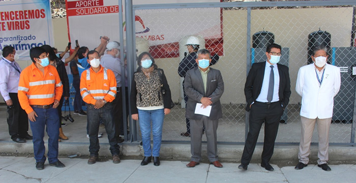 Planta de producción de oxígeno medicinal donada por MMG Las Bambas fue presentada en hospital regional
