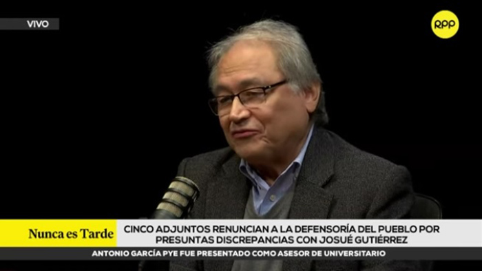 Walter Albán “es inaceptable que el defensor del Pueblo se quede mudo