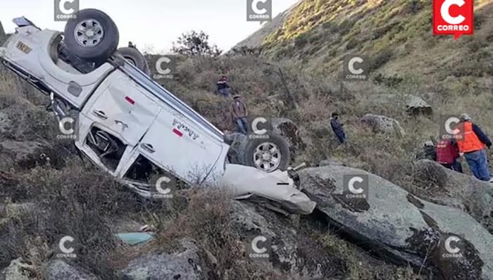 Huancavelica: abismo es tumba de esposos, la madre de uno de ellos y mujer que ahora deja un huÃ©rfano