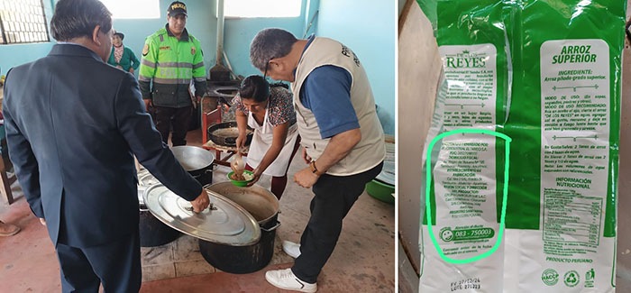 Programa Qali Warma entregaría arroz de mala calidad a colegio de Tintay