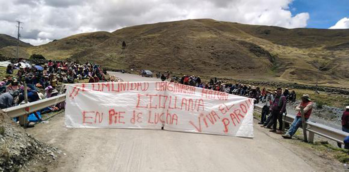 Cusco: bloqueo del Corredor Minero sigue y no hay fecha de reunión con Las Bambas