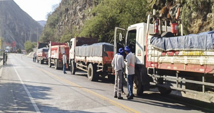 Abancay: Sutran intervino 18 vehículos en la vía Lambrama - Chuquibambilla