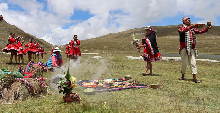 Se desarrollÃ³ II festival de pago al agua â€œUnu Raymi 2022â€ en alturas de Tambobamba