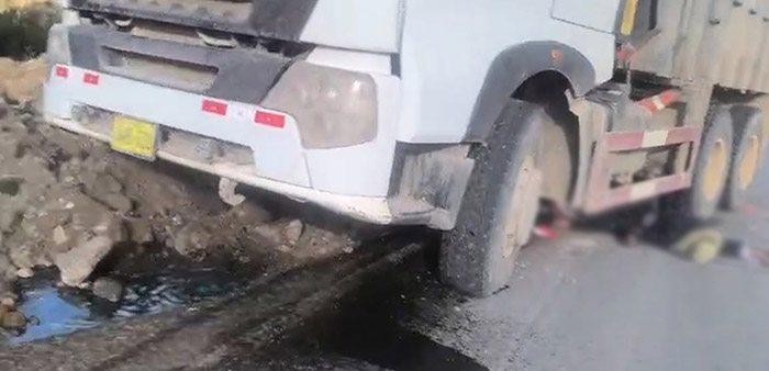 Detienen a conductor de volquete que atropelló y mato a adolescente, en Challhuahuacho   