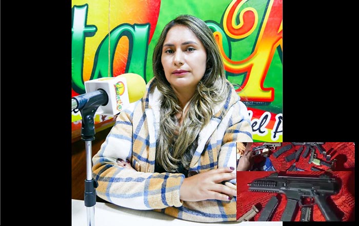 Desconocido amenaza a periodista Analí Andrade con video de armas de fuego